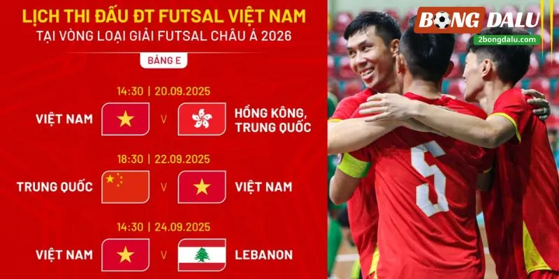 Lịch thi đấu sắp tới của Việt Nam